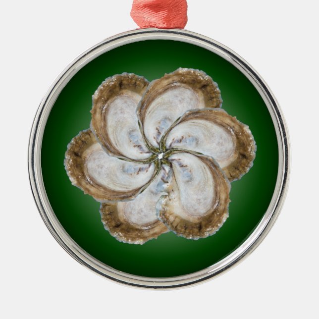 Oyster Flower Ornament - Design C (Front)