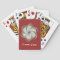 Oyster Flower Playing Cards - Design C Red