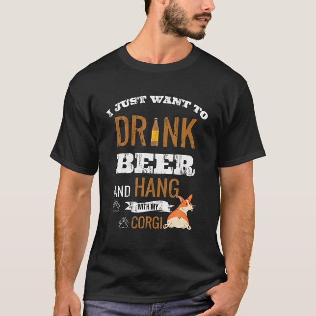 Oyster Lovers Oysters and Beer That's Why I'm Here T-Shirt (Front)