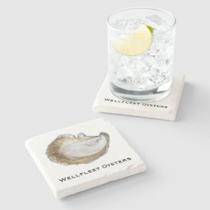 Oyster Marble Coaster - Design C