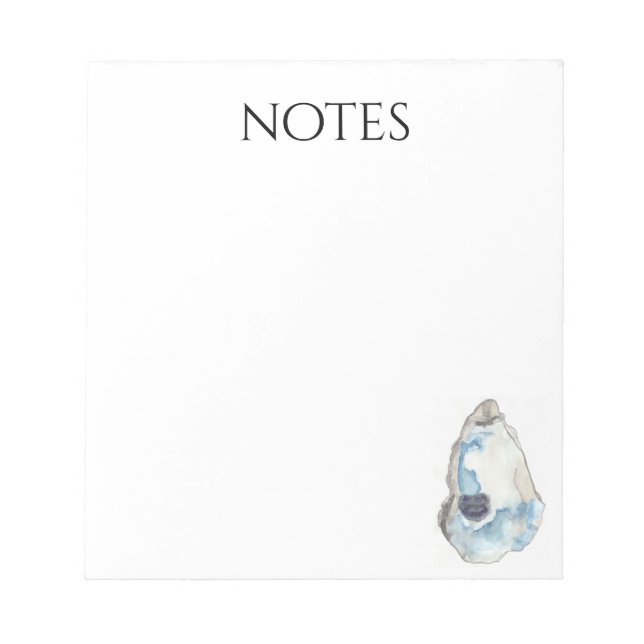 oyster notes notepad (Front)
