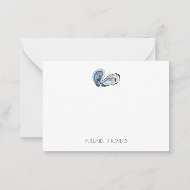 Oyster Personalized Stationary  Card (Front)