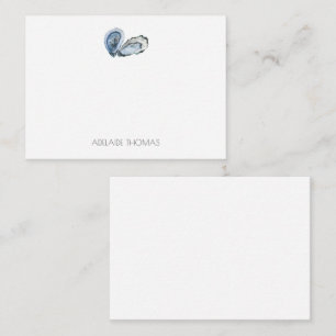 Oyster Personalized Stationary  Note Card