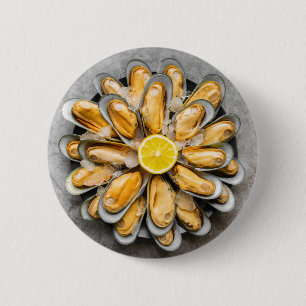 Oyster Platter 2 Inch Round Button