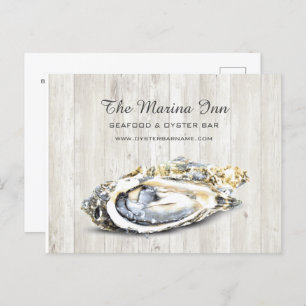 Oyster Roast Seafood Nautical Food Business Postcard