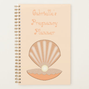 Oyster shell and Pearl Gender Neutral Custom Planner