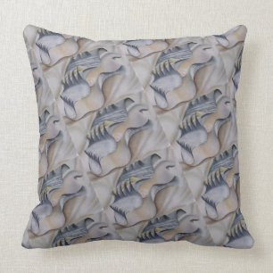 OYSTER SHELL WITH PEARL THROW PILLOW