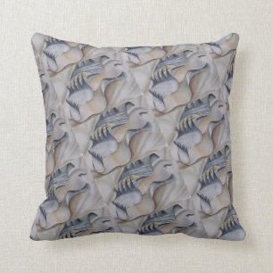 OYSTER SHELL WITH PEARL THROW PILLOW