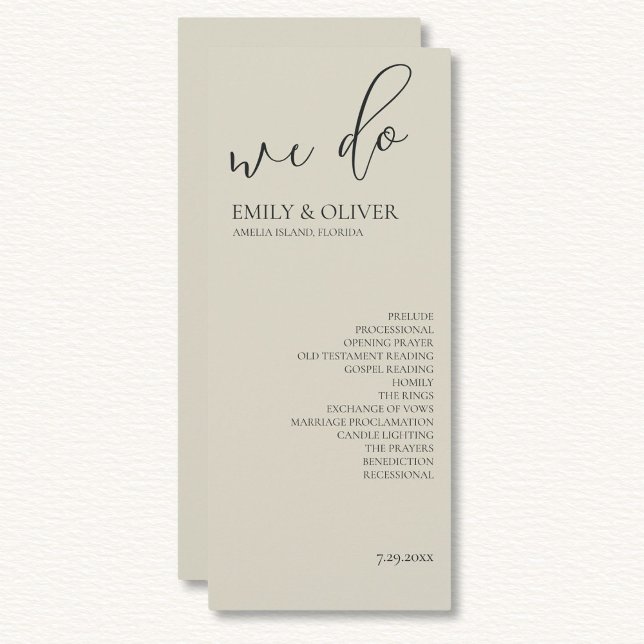 Oyster Shells Wedding Program (Creator Uploaded)