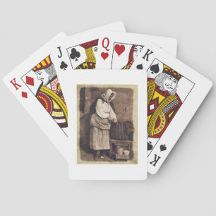 Oyster Woman, 1843-47 (salt paper print from calot Playing Cards