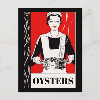 Oysters, add text postcard