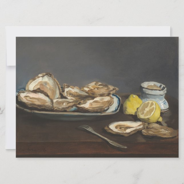 Oysters (by Edouard Manet) Card (Front)