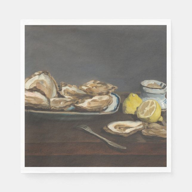 Oysters (by Edouard Manet) Napkin (Front)