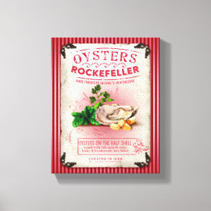 Oysters Rockefeller on the Half Shell Canvas Print