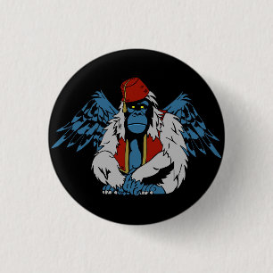 Oz Flying Monkey 1 Inch Round Button