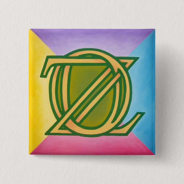 Oz Pinback 2 Inch Square Button (Front)