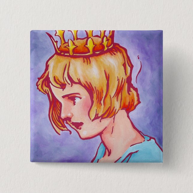 Oz Pinback - Dorothy 2 Inch Square Button (Front)
