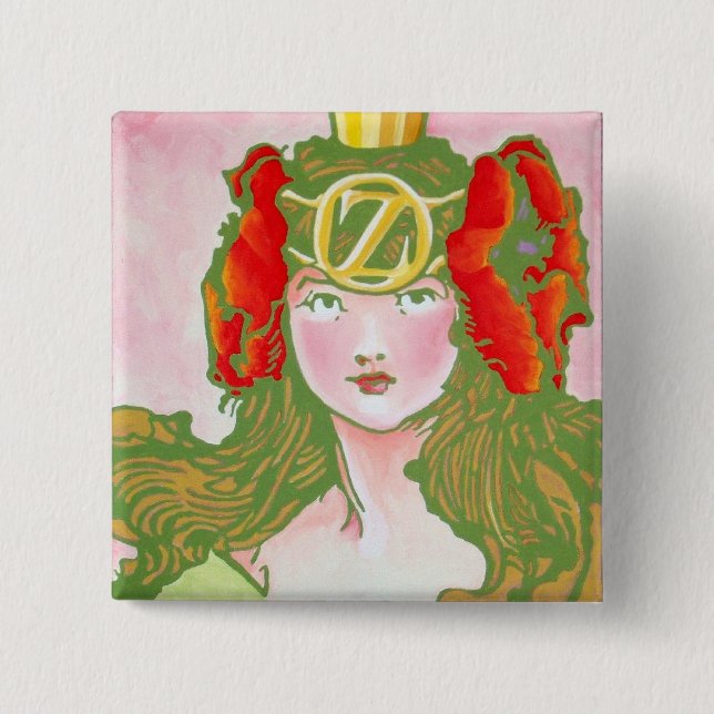 Oz Pinback - Ozma 2 Inch Square Button (Front)