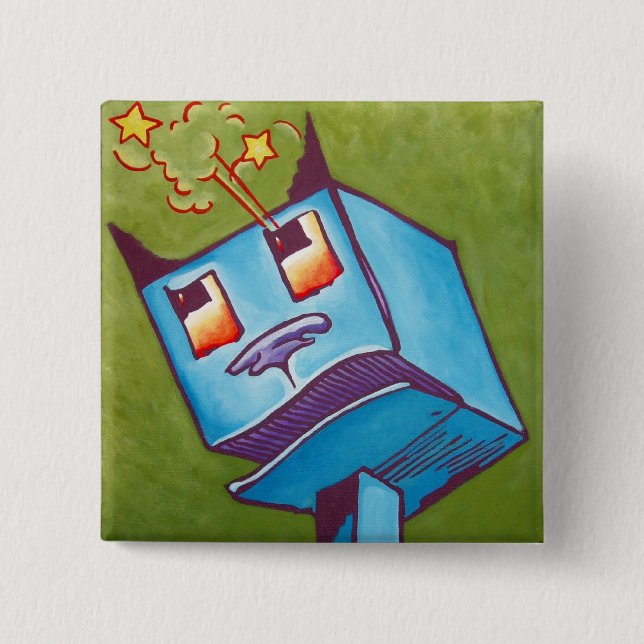 Oz Pinback - The Woozy 2 Inch Square Button (Front)