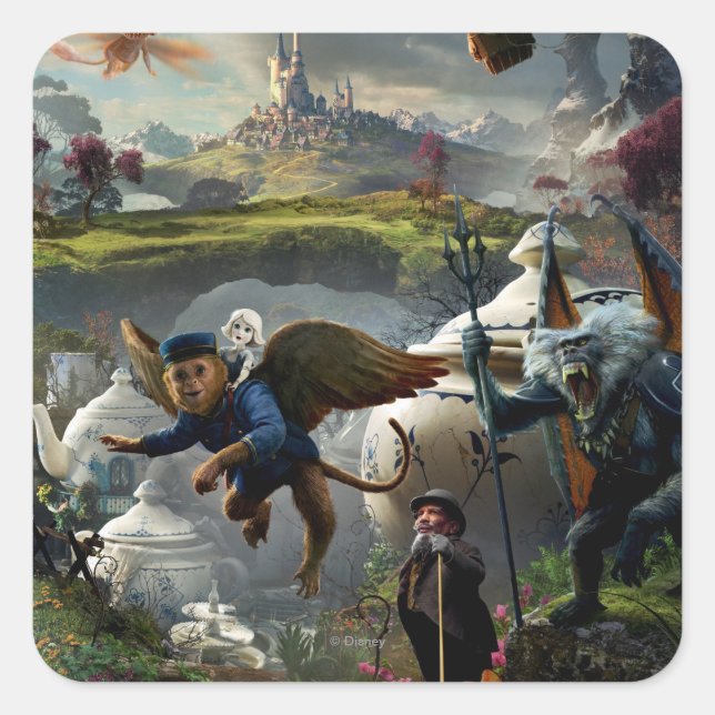 Oz: The Great and Powerful Poster 5 Square Sticker (Front)