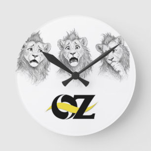 Oz Wall Clock with the Cowardly Lion