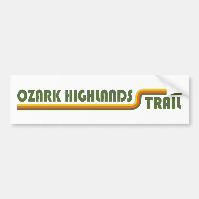 Ozark Highlands Trail Arkansas Bumper Sticker (Front)