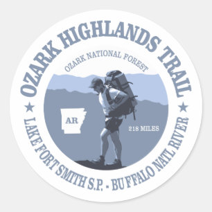 Ozark Highlands Trail Classic Round Sticker