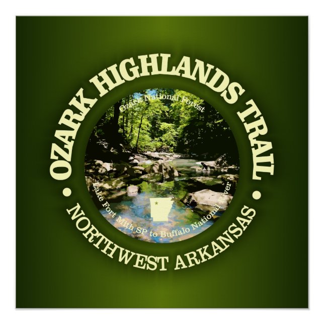 Ozark Highlands Trail (rd) Poster (Front)