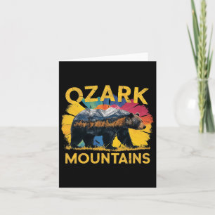 Ozark Mountains Arkansas Bear Nature Hiking Campin Card