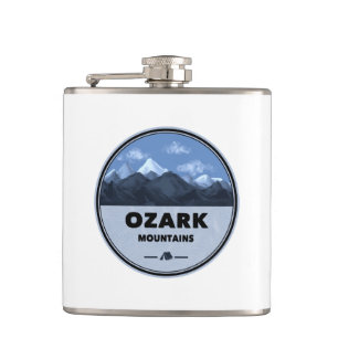 Ozark Mountains Camping Hip Flask