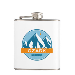 Ozark Mountains Hip Flask
