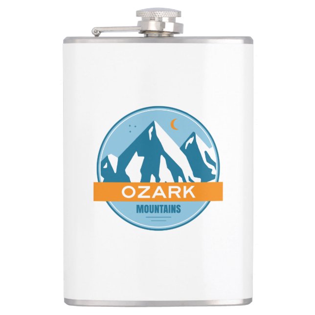 Ozark Mountains Hip Flask (Front)