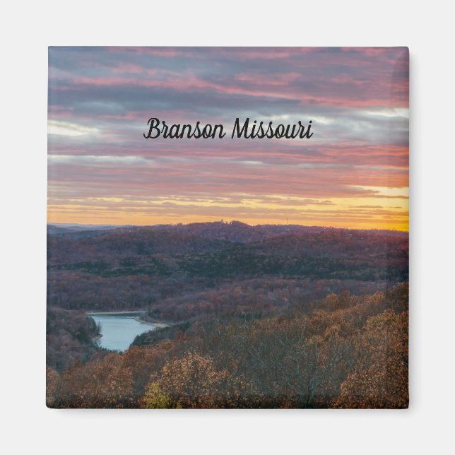 Ozark Mounts Automne Sunset Magnet (Devant)