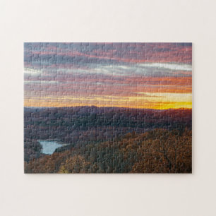 Ozark Mounts Autumn Sunset Jigsaw Puzzle