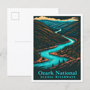 Ozark National Scenic Riverways Travel Postcard