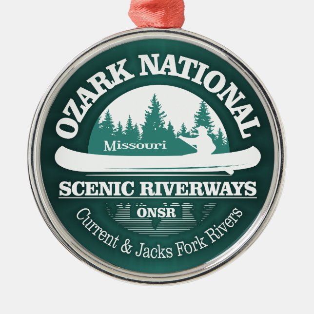 Ozark National Scenic Waterways (CT) Metal Ornament (Front)