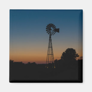Ozark Windmill Sunset Magnet
