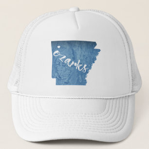 Ozarks, Arkansas Wood Grain Trucker Hat