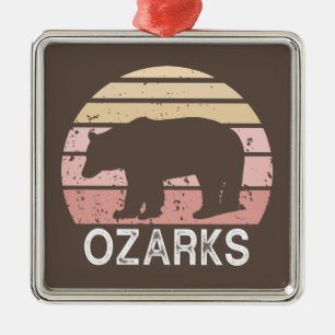 Ozarks Bear Metal Ornament