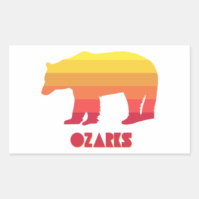 Ozarks Bear Sticker (Front)