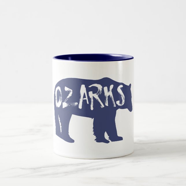 Ozarks Bear Two-Tone Coffee Mug (Center)