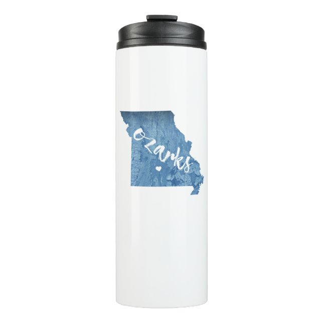 Ozarks, Missouri Wood Grain Thermal Tumbler (Front)