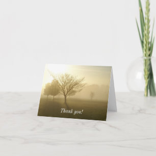 Ozarks Misty Golden Morning Sunrise Thank You Card