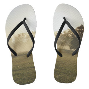 Ozarks Morning Fog Flip Flops