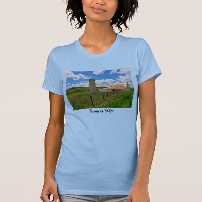 Ozarks Old Barn and Silo T-Shirt (Front)