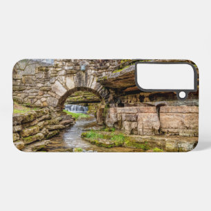 Ozarks Waterfall Under Bridge Samsung Case