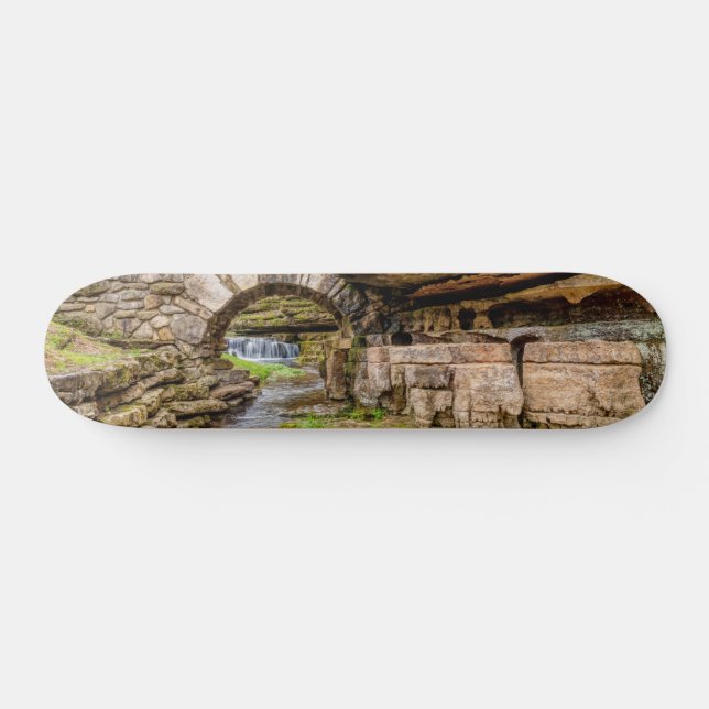 Ozarks Waterfall Under Bridge Skateboard (Horz)
