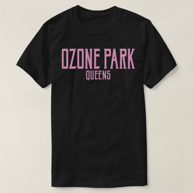 Ozone Park Queens NY Vintage Tet Pink Print Pullov T-Shirt (Design Front)