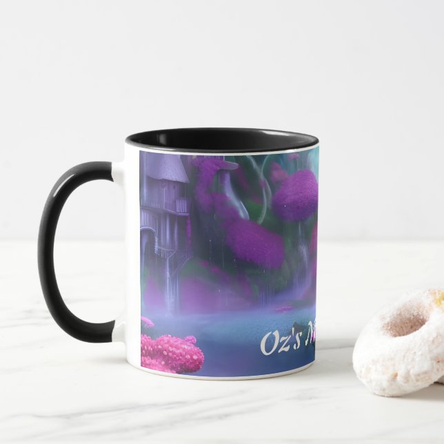 Oz's Morning Tea Personalized Customizable Mug (With Donut)