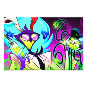 Ozzie Halloween Slasher   Helluva Boss   Photo Print